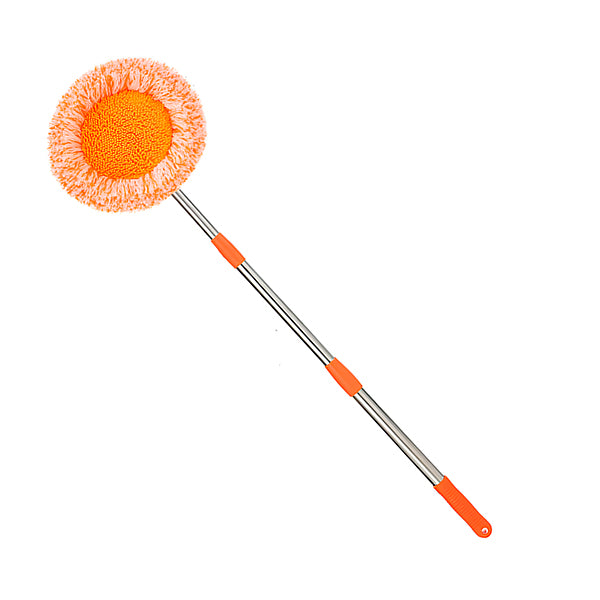 CORALMOP | 360° mikrofibermopp – 73–115 cm, hvit og svart.